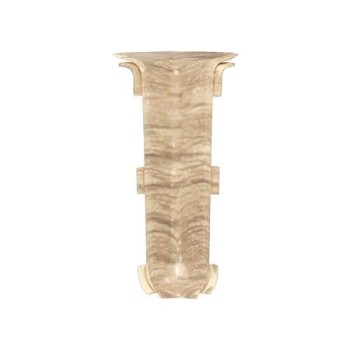 Set colt interior plinta Korner Siena 80, stejar Clasic 822, PVC, 80 x 20 mm, 2 bucati/set