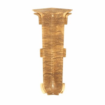 Set colt interior plinta Korner Siena 80, stejar Evora 814, PVC, 80 x 20 mm, 2 bucati/set