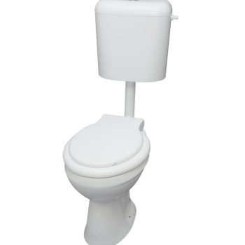 Set Combo WC + capac + rezervor Fayans, ceramica sanitara si plastic, evacuare laterala, alb