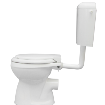 Set Combo WC + capac + rezervor Fayans, ceramica sanitara si plastic, evacuare laterala, alb