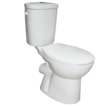 Set compact WC Fayans Enjoy WQ6F61110001311, evacuare laterala, portelan, 34.6 x 79.5 x 66.5 cm