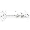 Set holsuruburi Spax Wirox, cap inecat T-STAR Plus, otel zincat alb, 5 x 60 mm, 10 bucati