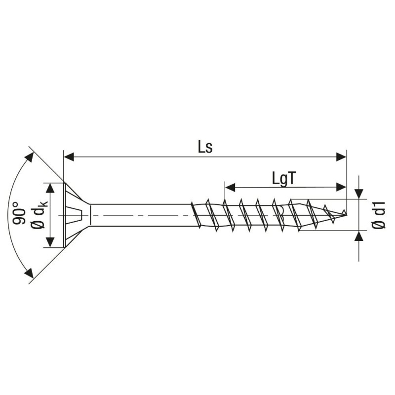 Set holsuruburi Spax Wirox, cap inecat T-STAR Plus, otel zincat alb, 5 x 60 mm, 10 bucati