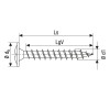 Set holsuruburi Spax Wirox, cap saiba, otel zincat, PZ, 3.5 x 20 mm, 10 bucati