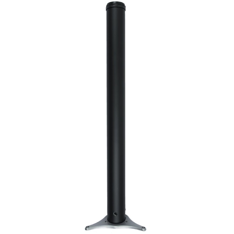 Set picioare de masa Teko, otel, negru mat, cilindric, 4 bucati, diametru 60 mm, L 710 mm