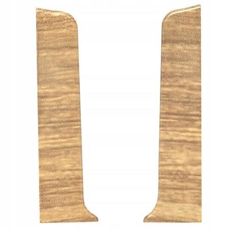 Set terminatie plinta parchet stanga/dreapta Korner Siena 80, stejar Evora 814, PVC, 2 bucati/set