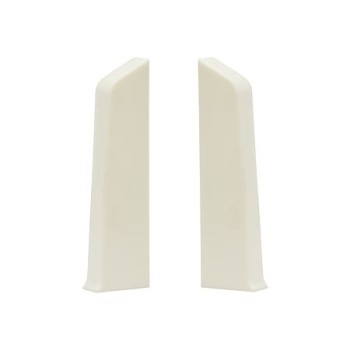 Set terminatie plinta parchet stanga/dreapta, Vanila crem uni, PVC, 80 x 22 mm, 2 bucati/set Set terminatie plinta parchet stanga/dreapta, Vanila crem uni, PVC, 80 x 22 mm, 2 bucati/set