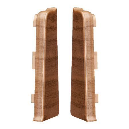 Set terminatie stanga/dreapta plinta Arbiton Indo 70, nuc Rubra 13, PVC, 70 x 26 mm, 2 bucati/set