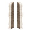 Set terminatie stanga/dreapta plinta Arbiton Indo 70, stejar loft 03, PVC, 70 x 26 mm, 2 bucati/set