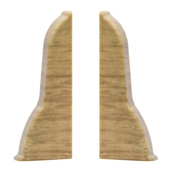 Set terminatie stanga/dreapta plinta parchet stanga/dreapta Korner Perfecta 62, stejar Arizona, PVC, 62 x 23 mm, 2 bucati/set