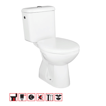 Set vas WC, rezervor, mecanism, capac Fayans Combo Neo, evacuare verticala