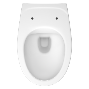 Set WC Cersanit Cersania Simpleon Iris, ceramica, alb, evacuare laterala, max. 6 l, 52.5 x 36 x 37.5 cm