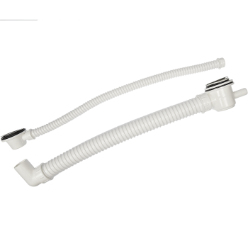 Sifon flexibil Tehnoexport, pentru lavoar, PVC, alb, 6 x 50 cm
