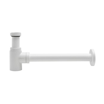 Sifon lavoar Wirquin Lineis Mini, rigid, fara ventil, alama, alb, debit 40l/min, Ø 1''1/4 x 32mm