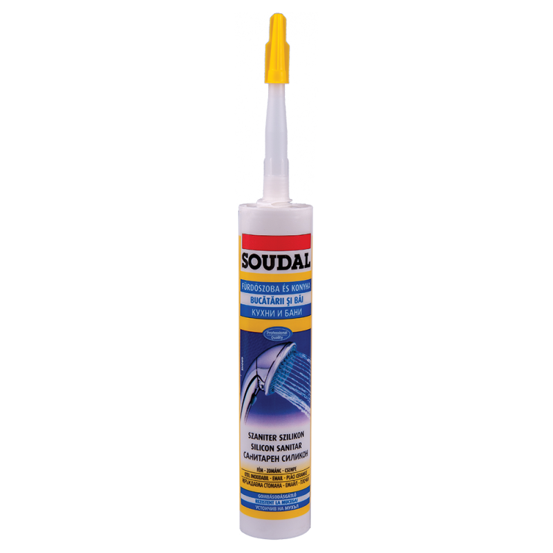 Silicon sanitar Soudal, interior/exterior, transparent, 280 ml