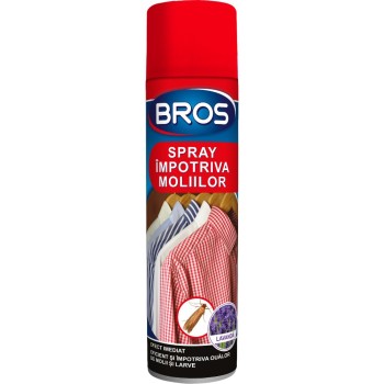 Spray cu aerosol impotriva moliilor Bros, 150 ml