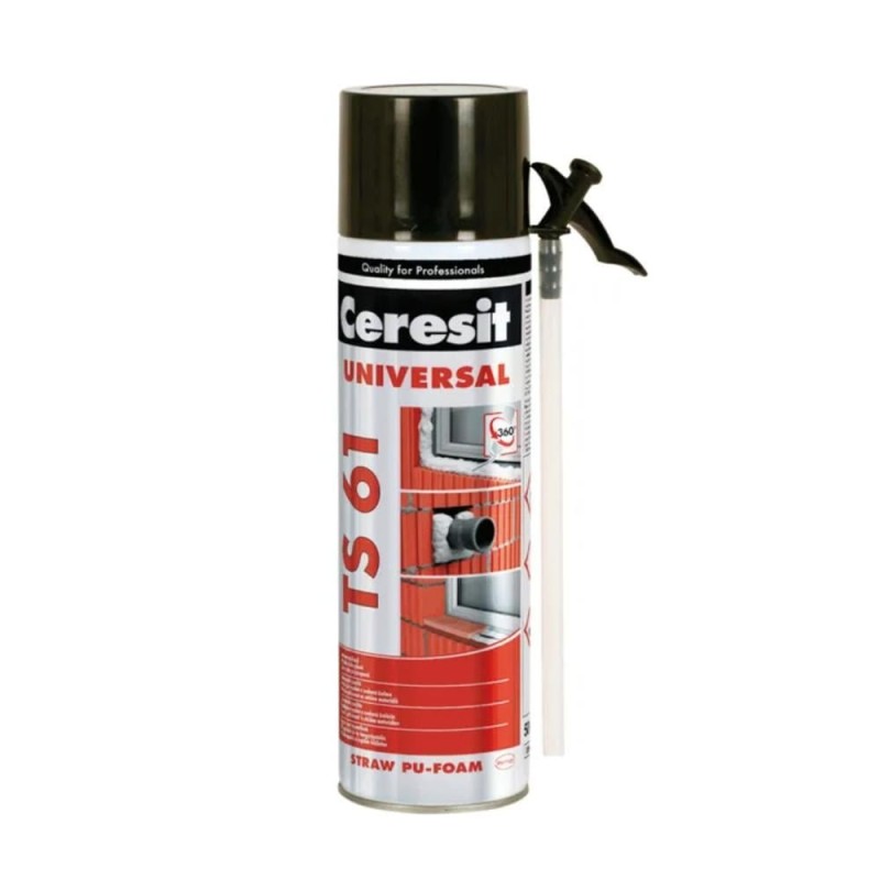 Spuma poliuretanica de montaj, aplicare manuala, Ceresit, TS 61, 500 ml Spuma poliuretanica de montaj, aplicare manuala, Ceresit, TS 61, 500 ml