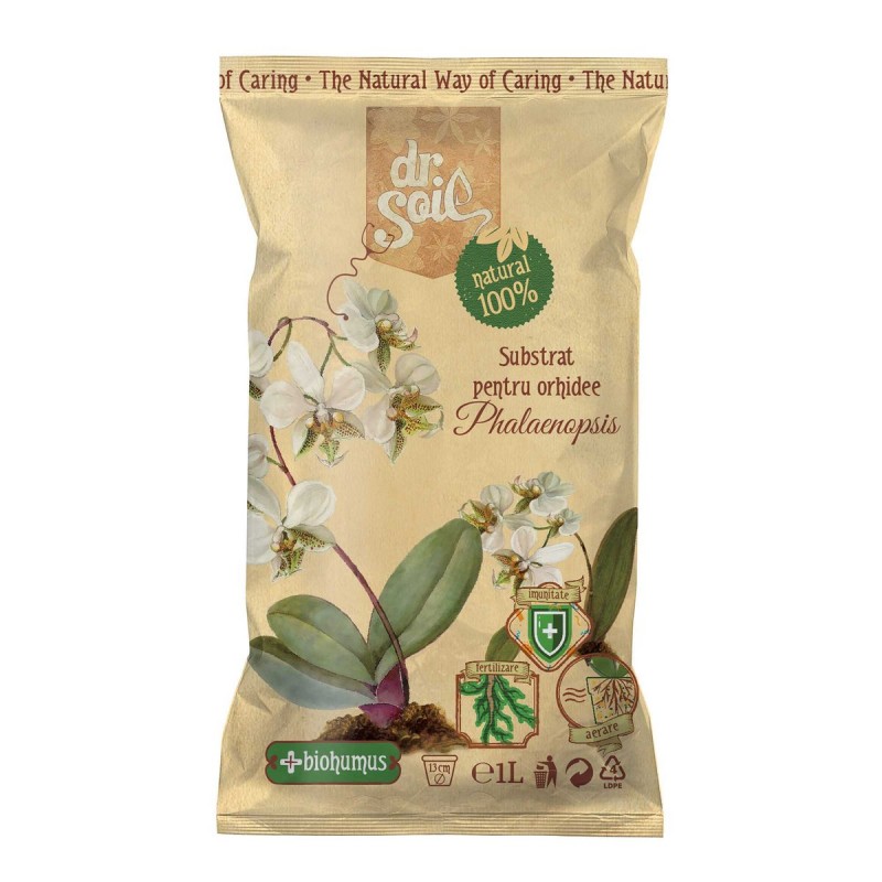 Substrat Dr. Soil, pentru orhidee Phalaenopsis, 1l