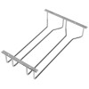 Suport de pahare cu picior, sarma de otel, crom, 365 x 265 x 66 mm Suport de pahare cu picior, sarma de otel, crom, 365 x 265 x 66 mm
