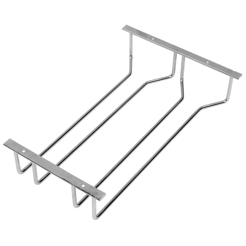 Suport de pahare cu picior, sarma de otel, crom, 365 x 265 x 66 mm Suport de pahare cu picior, sarma de otel, crom, 365 x 265 x 66 mm