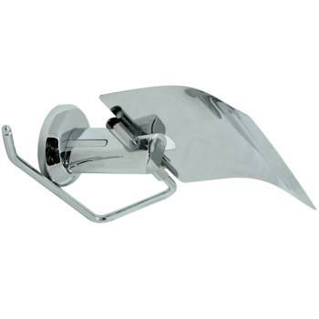 Suport hartie igienica 1156, inox, sistem prindere pe perete, 18x12 cm