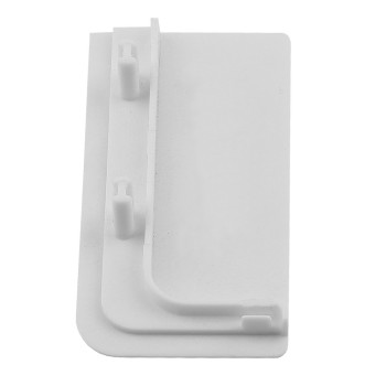 Terminatie dreapta pentru profil aluminiu LB (tip Gola) - L, plastic, alb, 20 mm