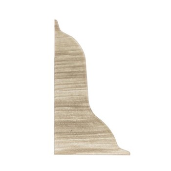 Terminatie plinta parchet stanga Korner Print LP 52, stejar alb 425, PVC, 52 x 26 mm