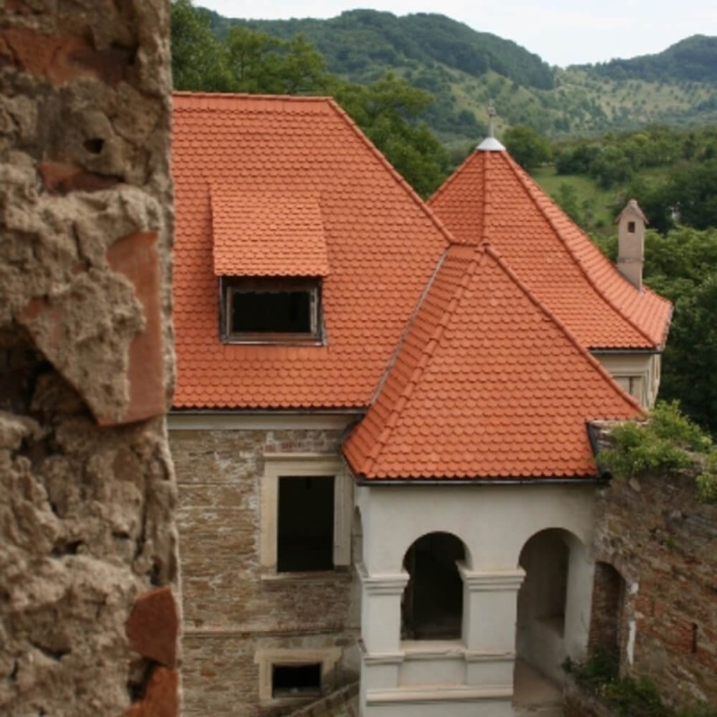 Tigla ceramica Bavaria Solzi Terra Rosa, rosu natural, 38 x 18 cm