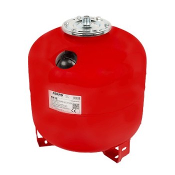 Vas de expansiune pentru apa calda Ferro CO35S RV35, montaj pe pardoseala, rosu, 35 l
