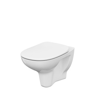 Vas WC suspendat Cersanit Arteco, ceramica, evacuare orizontala, alb