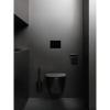 Vas WC suspendat Roca Ona Rimless, evacuare orizontala, negru mat