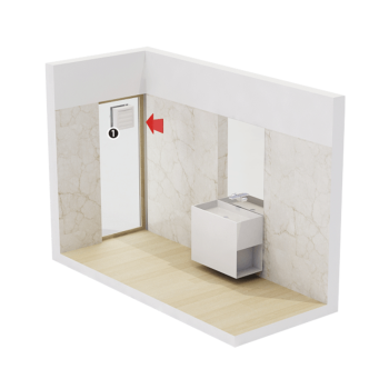 Ventilator axial cu temporizator Styl 100WC, Dospel, D 100 mm, 15W, alb