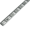 Vergea verticala, gri, H: 1500 mm, doua randuri de gauri