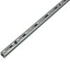 Vergea verticala, gri, H: 2000 mm, un rand de gauri